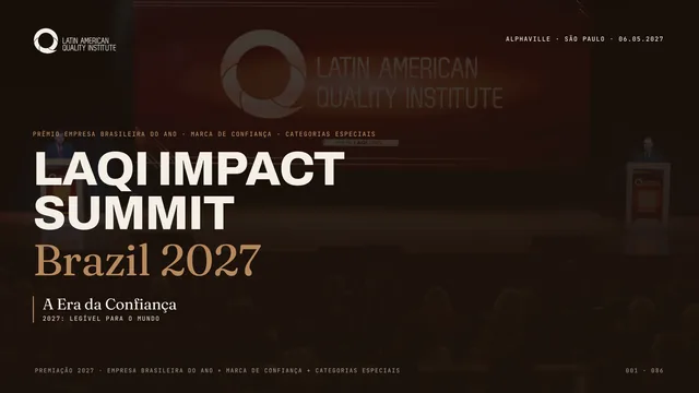 Capa do brochure LAQI Impact Summit Brazil 2027